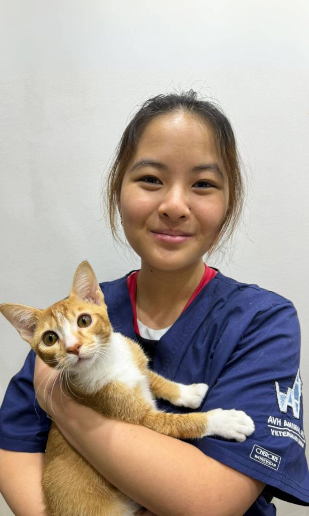 Avarielle, veterinary nurse at AVH Animal Ark Vet