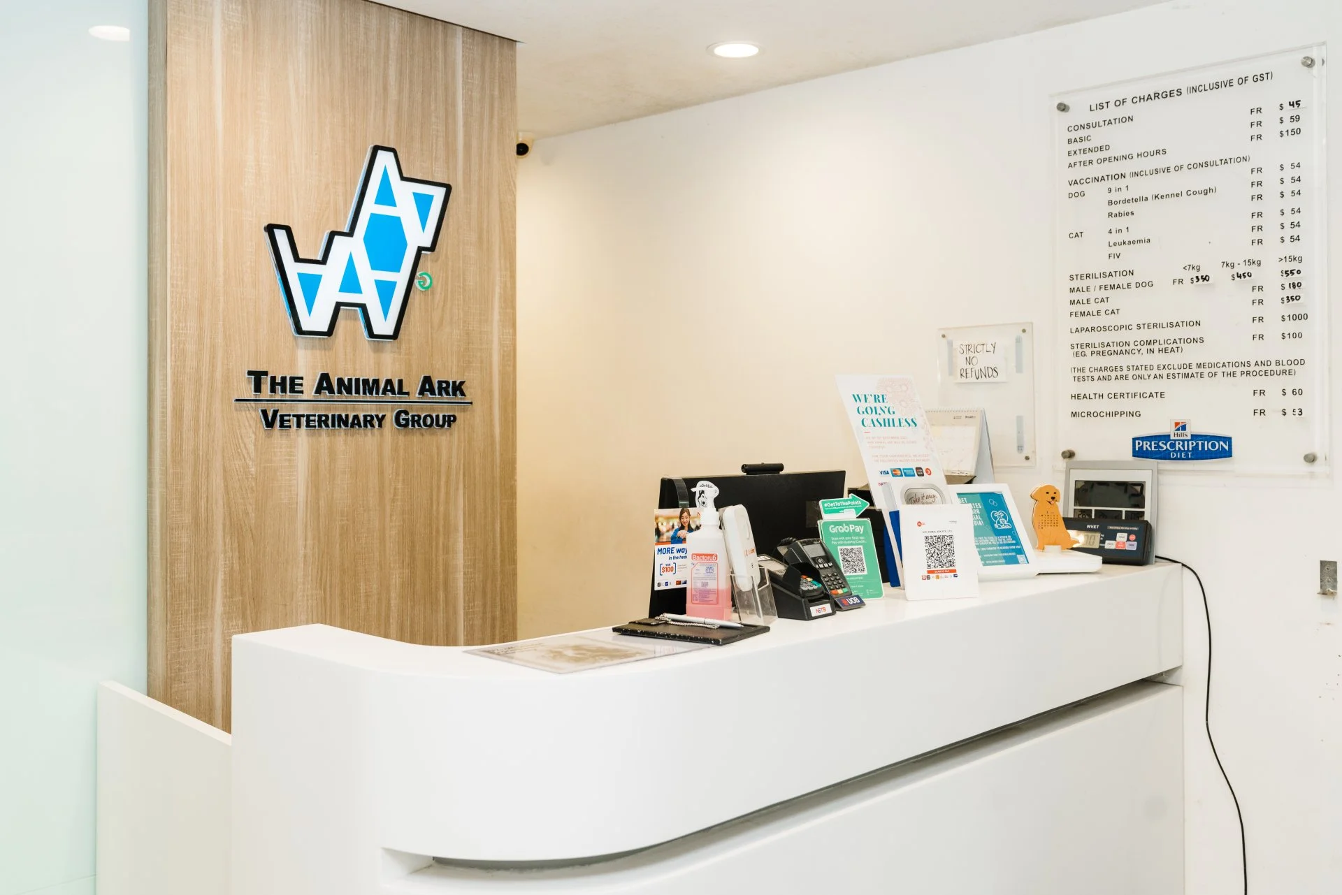 AVH Animal Ark Tampines reception